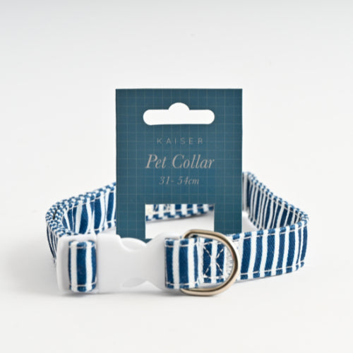 Pet Printed Collar - NAVY STRIPE